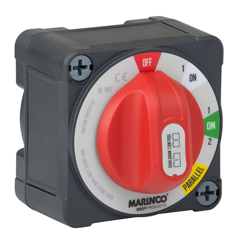 BEP Pro Installer 400a EZ-Mount Dual Bank Control Battery Switch – MC10 [772-DBC-EZ]