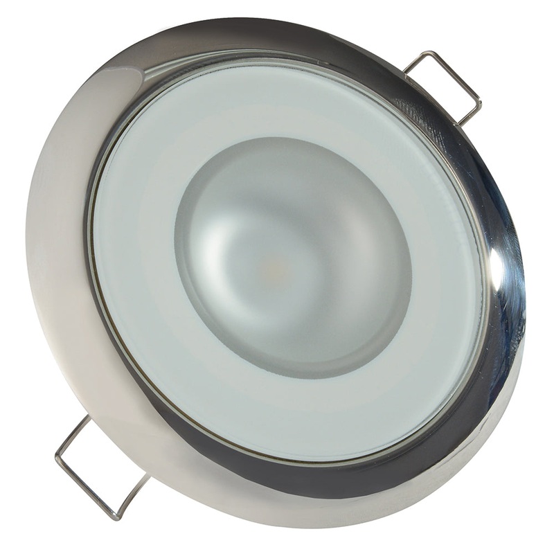 Lumitec Mirage Flush Mount Down Light Spectrum RGBW – Polished Bezel [113117]