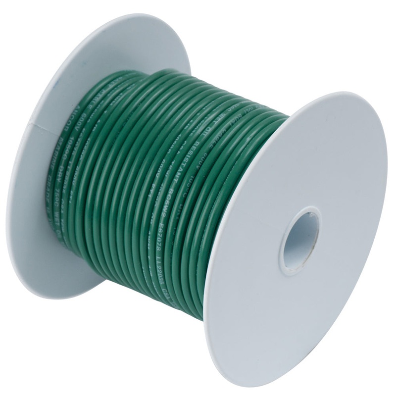 Ancor Green 18 AWG Tinned Copper Wire – 100′ [100310]