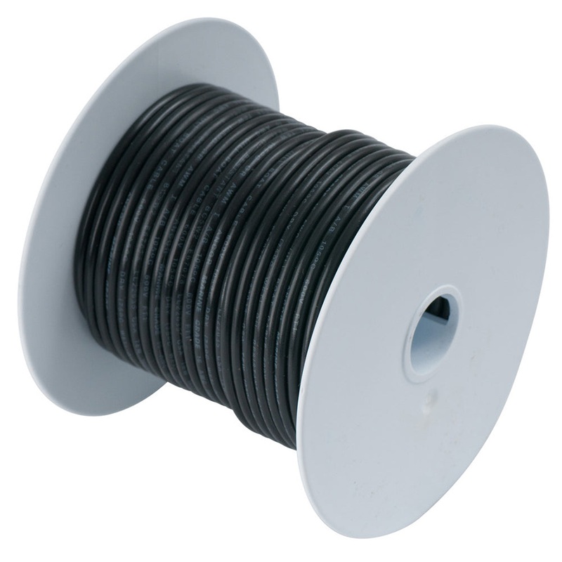 Ancor Black 1/0 AWG Tinned Copper Battery Cable – 50′ [116005]