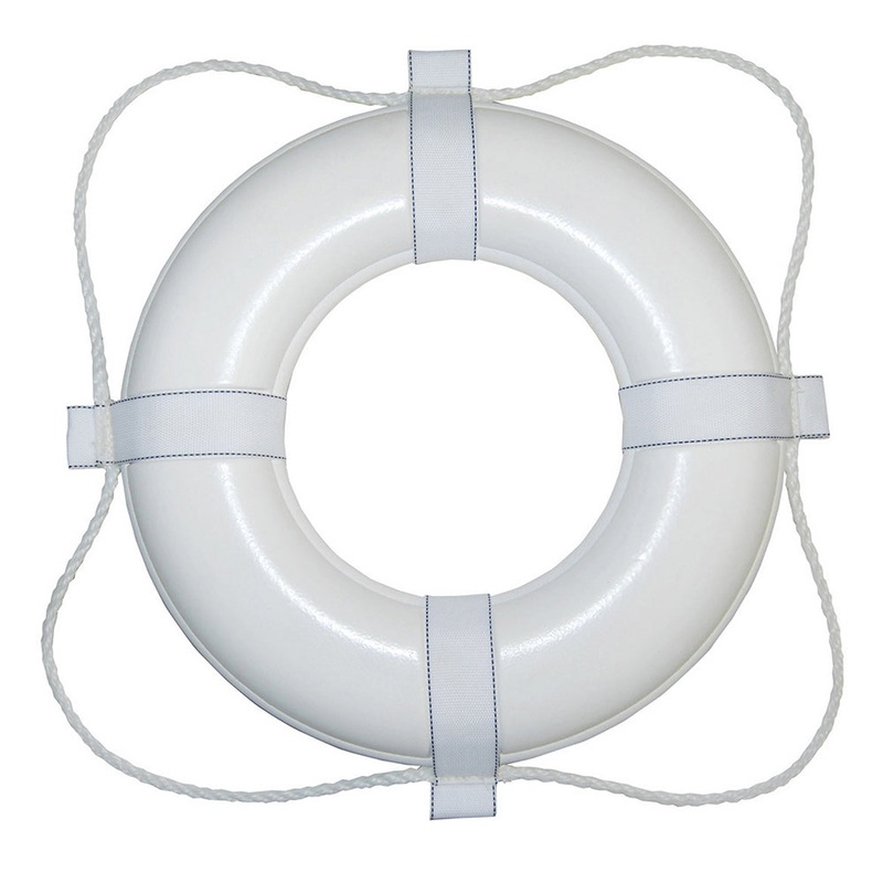 Taylor Made White 30 Foam Ring Buoy w/White Grab Line [380]