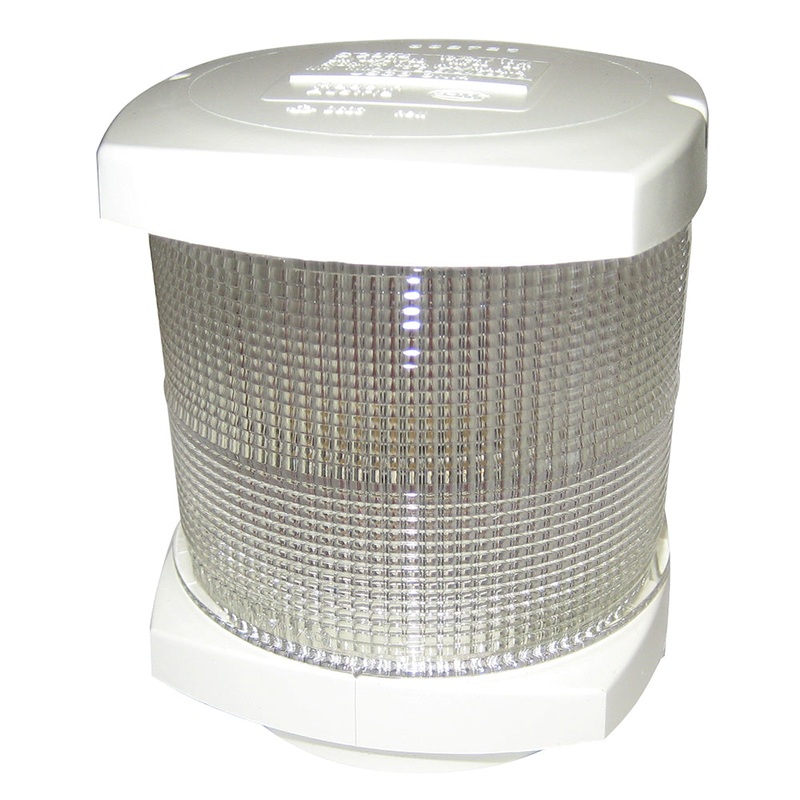 Hella Marine All Round White Light/Anchor Navigation Lamp- Incandescent – 2nm – White Housing – 12V [002984565]