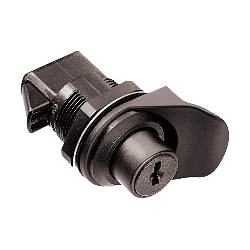 Southco Keylocking Flush/Knob Latch – Black Plastic [93-303]