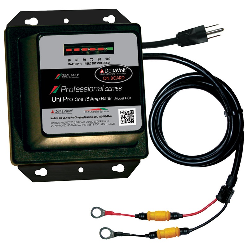 Dual Pro Professional Series Battery Charger – 15A – 1-Bank – 12V [PS1]