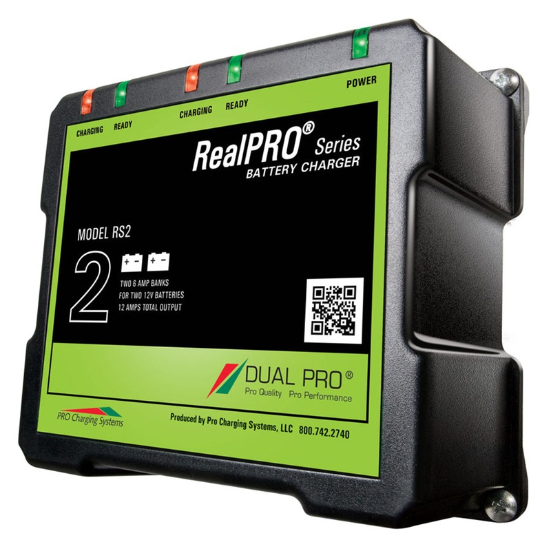 Dual Pro RealPRO Series Battery Charger – 12A – 2-6A-Banks – 12V/24V [RS2]