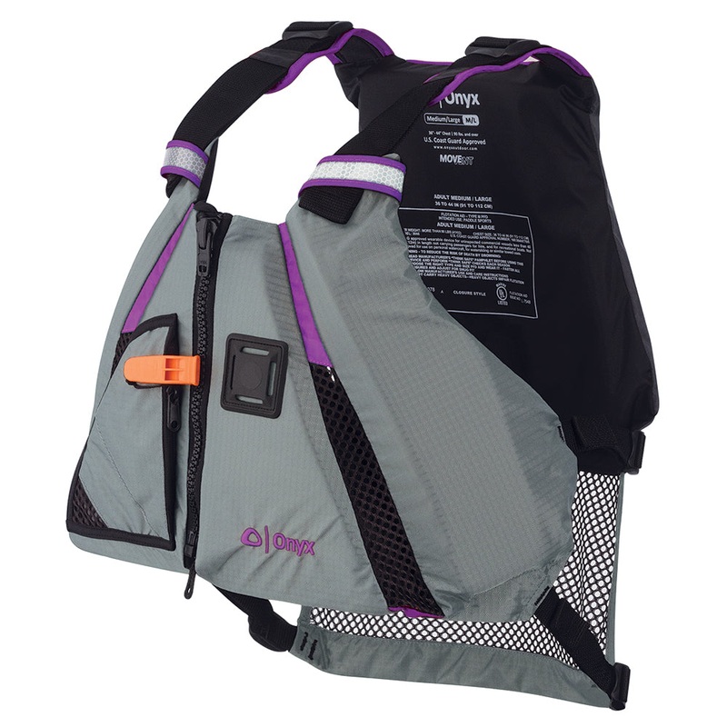 Onyx MoveVent Dynamic Paddle Sports Vest – Purple/Grey – Medium/Large [122200-600-040-18]
