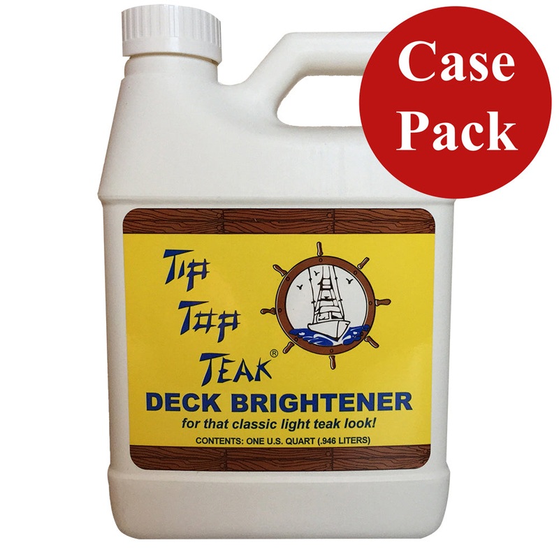 Tip Top Teak Tip Top Teak Deck Brightener – Quart – *Case of 12* [TB 3001CASE]