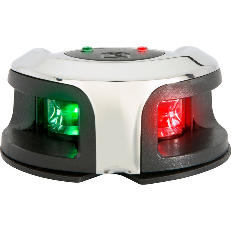 Attwood LightArmor Bow Mount Navigation Light – Stainless Steel – Bi-Color – 2NM [NV2002SS-7]