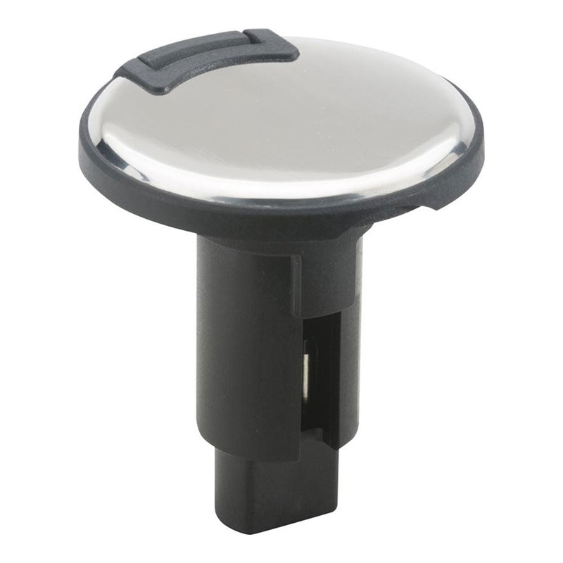 Attwood LightArmor Plug-In Base – 3 Pin – Stainless Steel – Round [910R3PSB-7]
