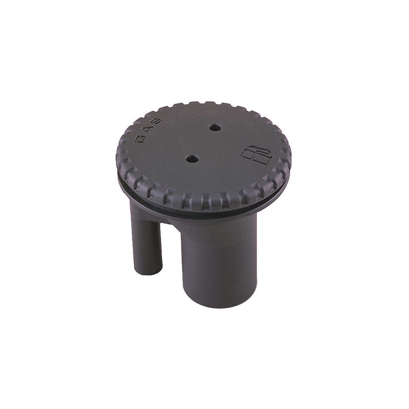 Perko 0543 Vented Fill f/1-1/2 Hose – Straight Neck – Gas – Black [0543DPGBLK]