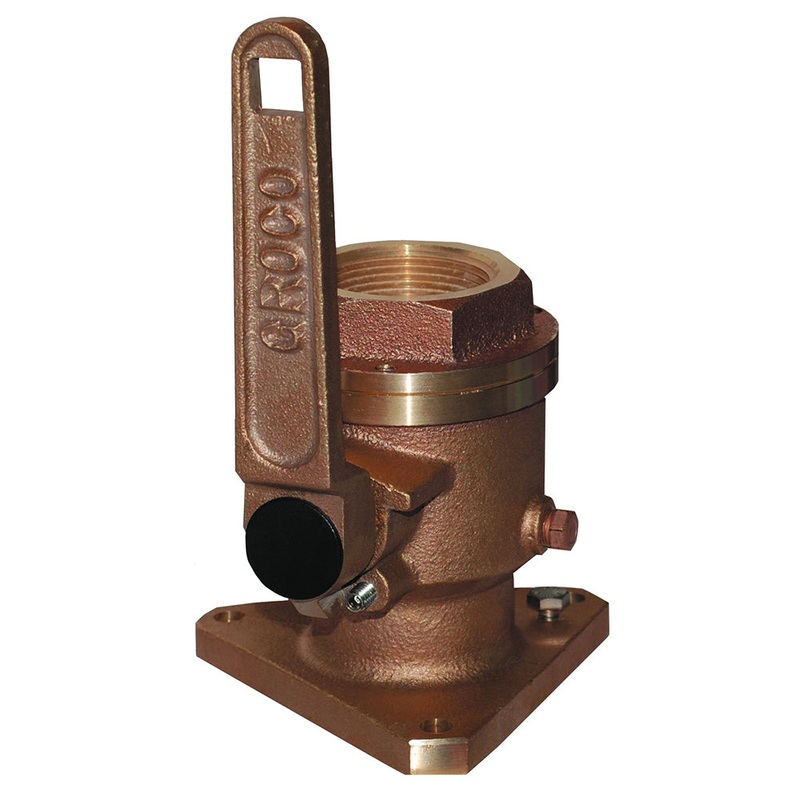 GROCO 3/4 Bronze Flanged Full Flow Seacock [BV-750]