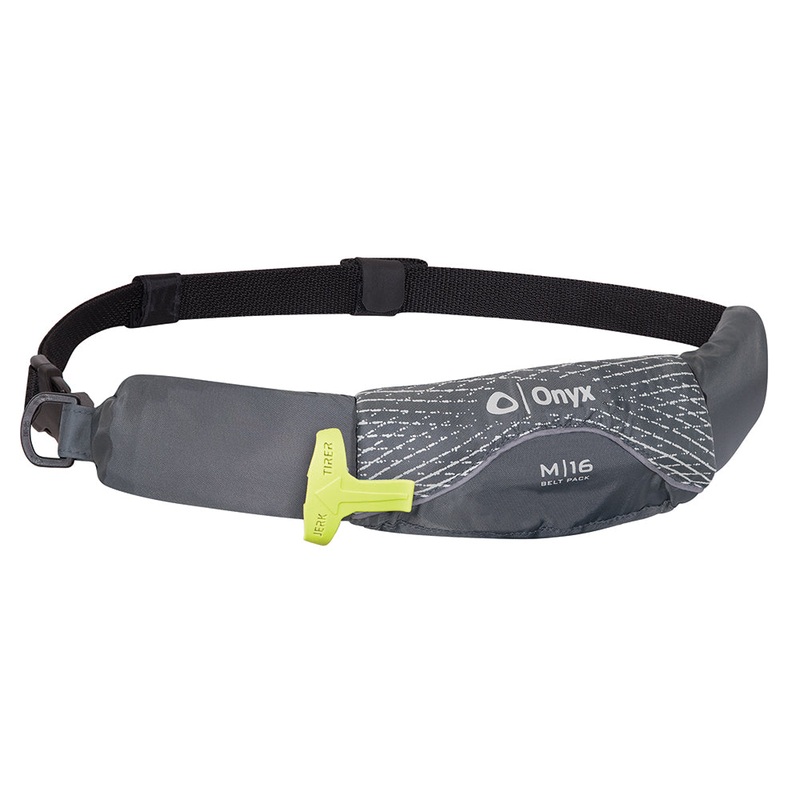 Onyx M-16 Manual Inflatable Belt Pack (PFD) – Grey [130900-701-004-19]