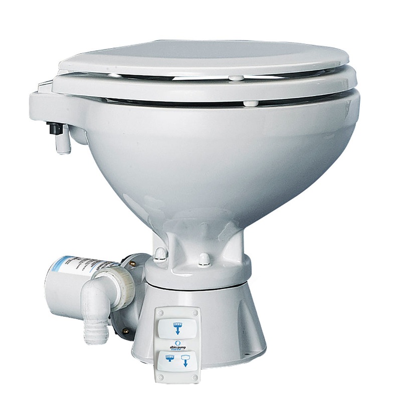 Albin Pump Marine Toilet Silent Electric Compact – 12V [07-03-010]