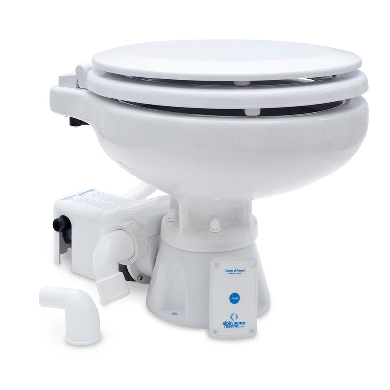 Albin Pump Marine Toilet Standard Electric EVO Compact Low – 12V [07-02-008]