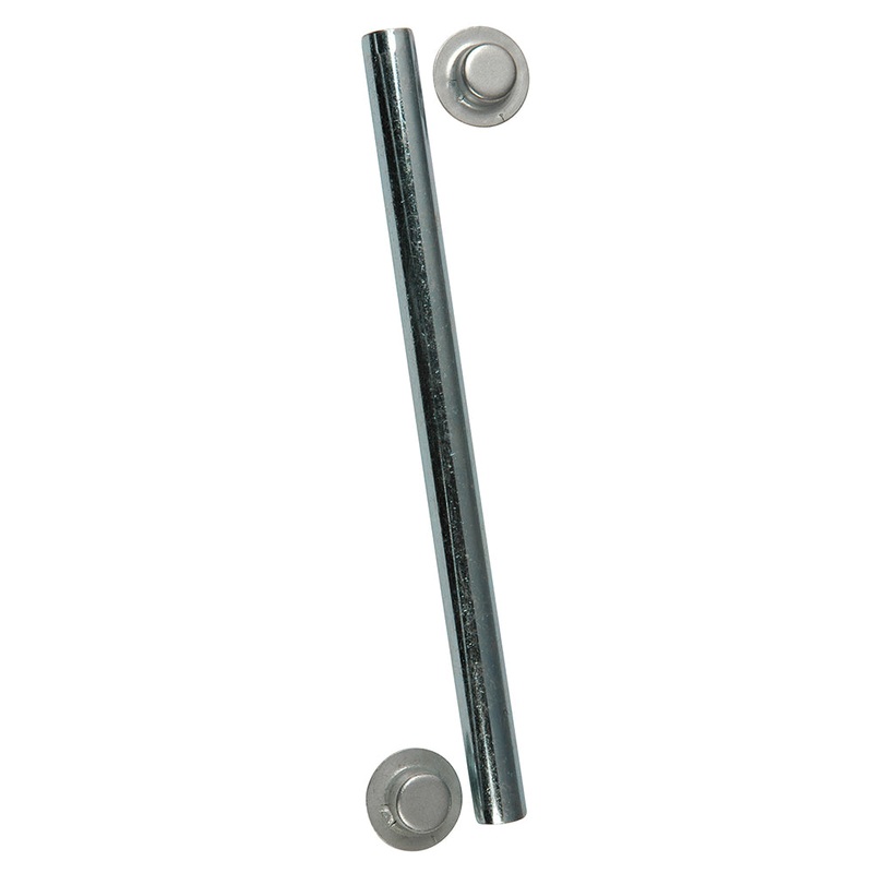 C.E. Smith Package Roller Shaft 1/2 x 6-1/4 w/Cap Nuts – Zinc [10701A]