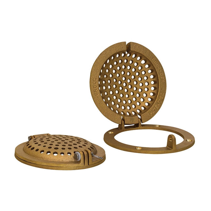 GROCO Bronze Round Hull Strainer w/Access Door f/Up To 4 Thru-Hull [RSC-4000]