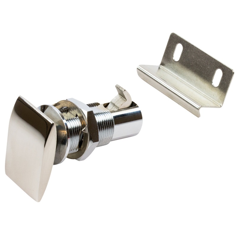 Sea-Dog Push Button Cabinet Latch – Rectangular [225420-1]