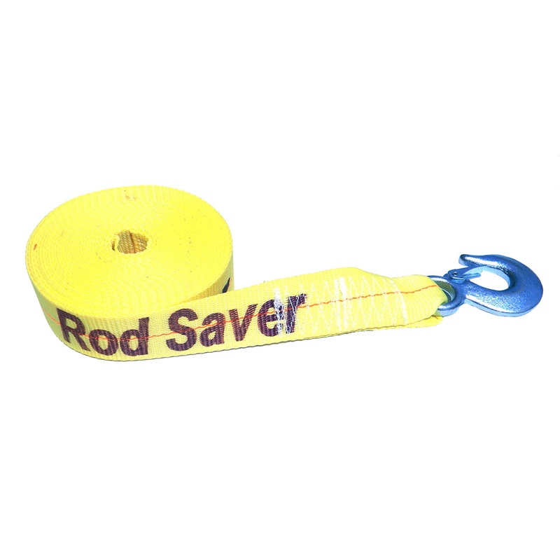 Rod Saver Heavy-Duty Winch Strap Replacement – Yellow – 2 x 20 [WSY20]