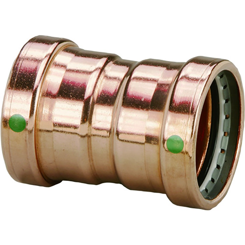 Viega ProPress 2-1/2 Copper Coupling w/Stop Double Press Connection – Smart Connect Technology [20728]