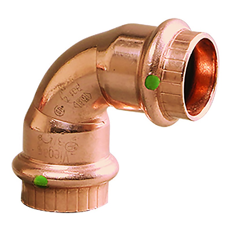 Viega ProPress 2 – 90 Copper Elbow – Double Press Connection – Smart Connect Technology [77042]