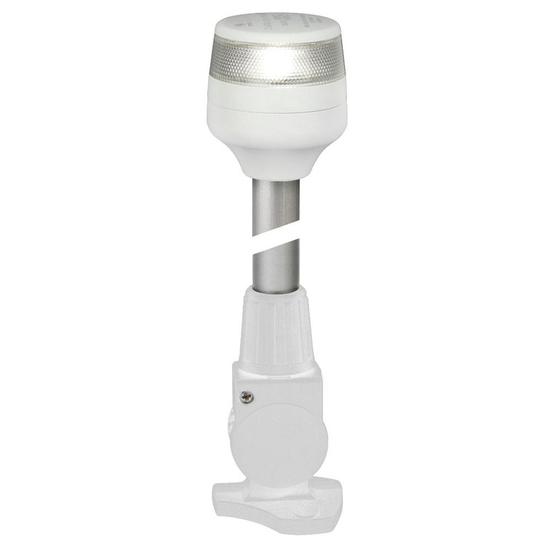 Hella Marine 2nm All Round White Fold Down Pole Navigation Lamp – 8 – White Base [980960291]