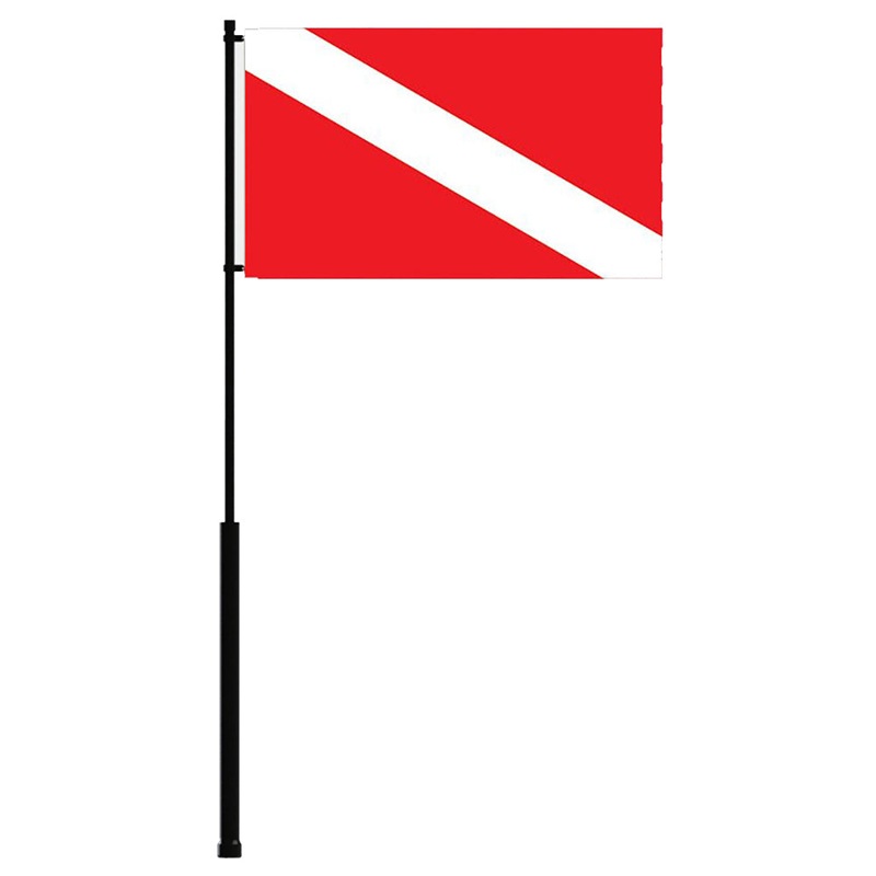 Mate Series Flag Pole – 36 w/Dive Flag [FP36DIVE]