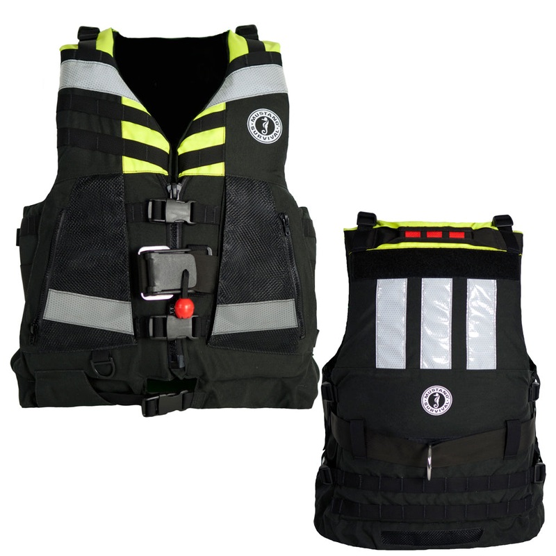 Mustang Swift Water Rescue Vest – Fluorescent Yellow Green Black – Universal [MRV15002-251-0-206]