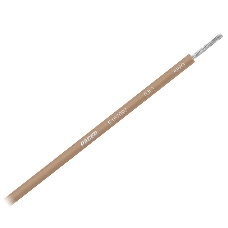 Pacer Tan 14 AWG Primary Wire – 25 [WUL14TN-25]