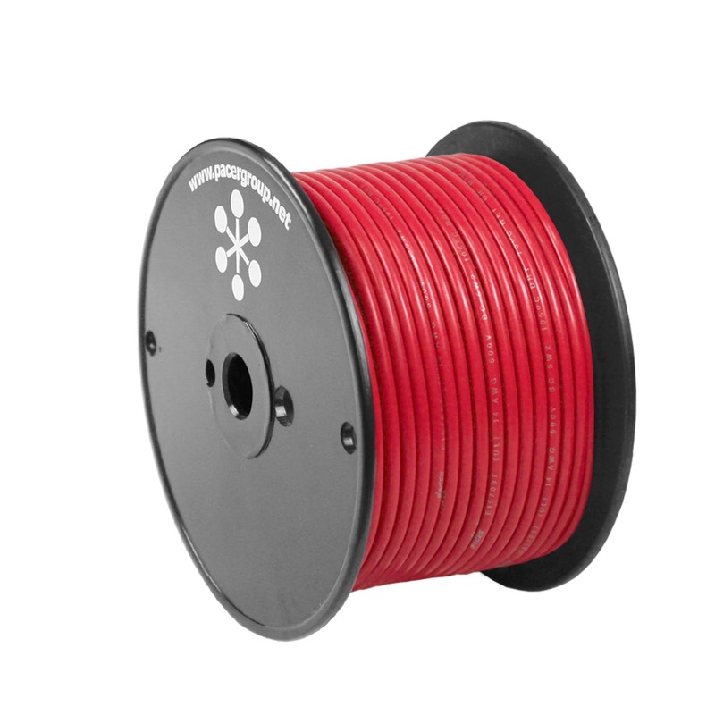 Pacer Red 8 AWG Primary Wire – 100 [WUL8RD-100]