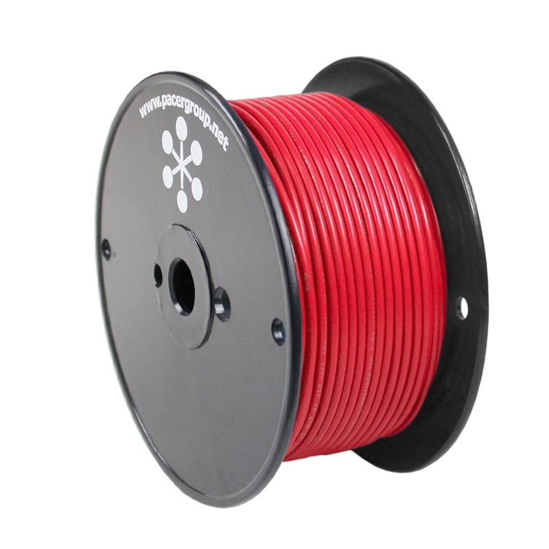 Pacer Red 8 AWG Primary Wire – 250 [WUL8RD-250]