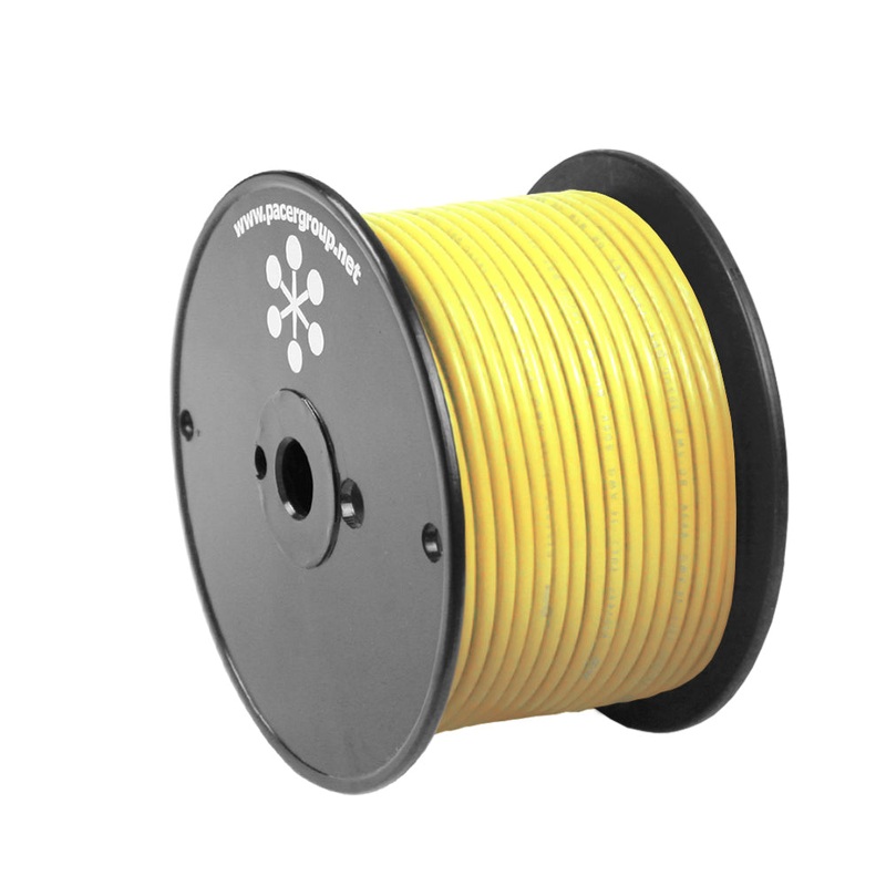 Pacer Yellow 10 AWG Primary Wire – 100 [WUL10YL-100]