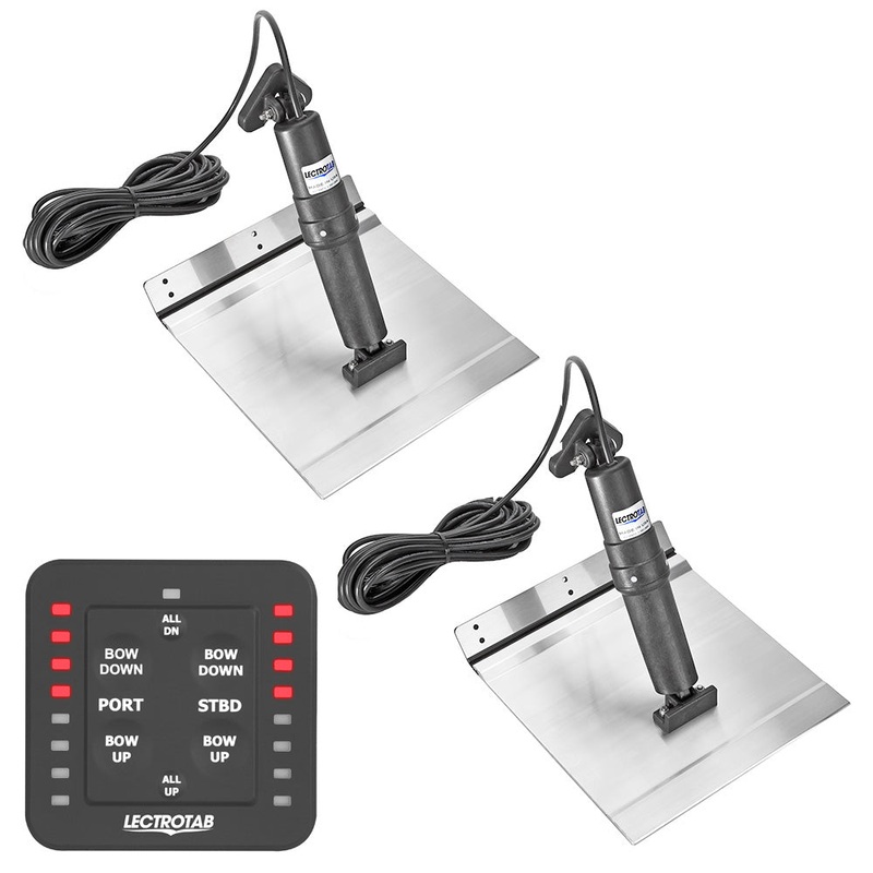 Lectrotab XKA Aluminum Alloy Trim Tab Kit w/One-Touch Control – 9 x 18 [XKASL9X18A]