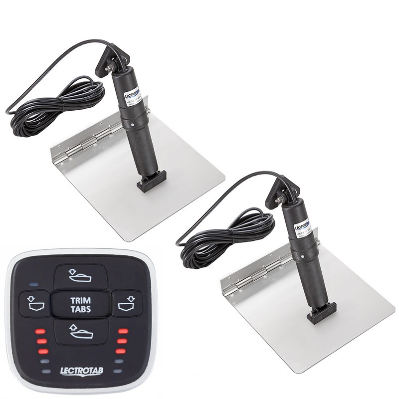 Lectrotab XKA Stainless Steel Trim Tab Kit w/MLC-1 Control – 12 x 24 [XKASML12X24]