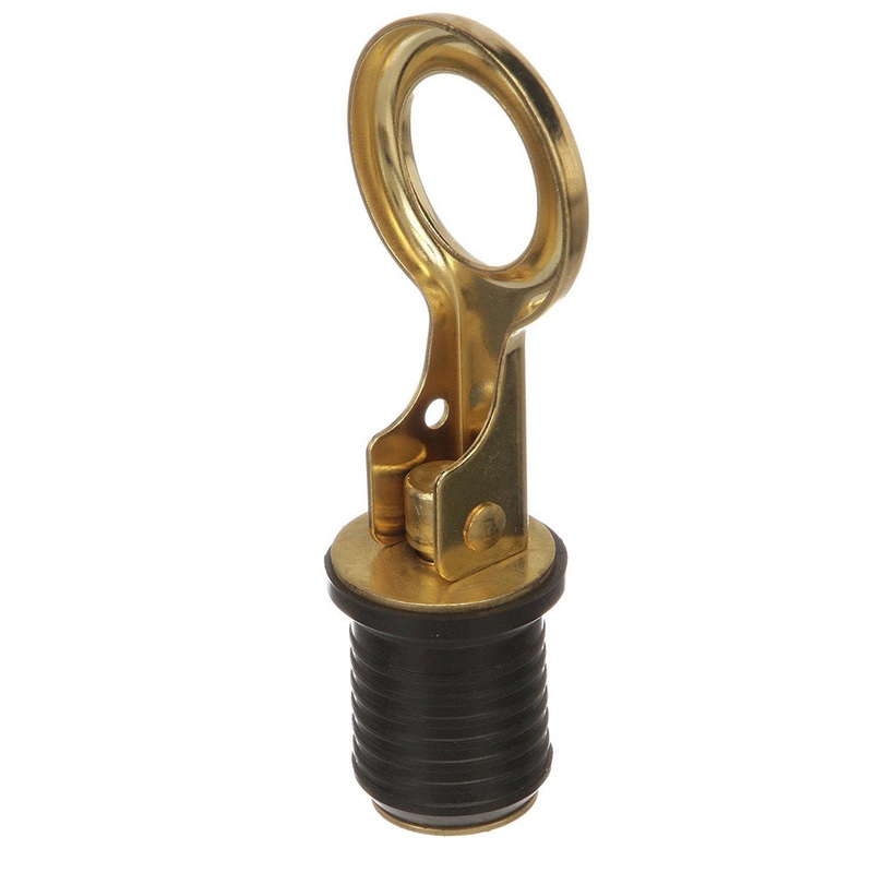 Attwood Snap-Handle Brass Drain Plug – 1 Diameter [7524A7]