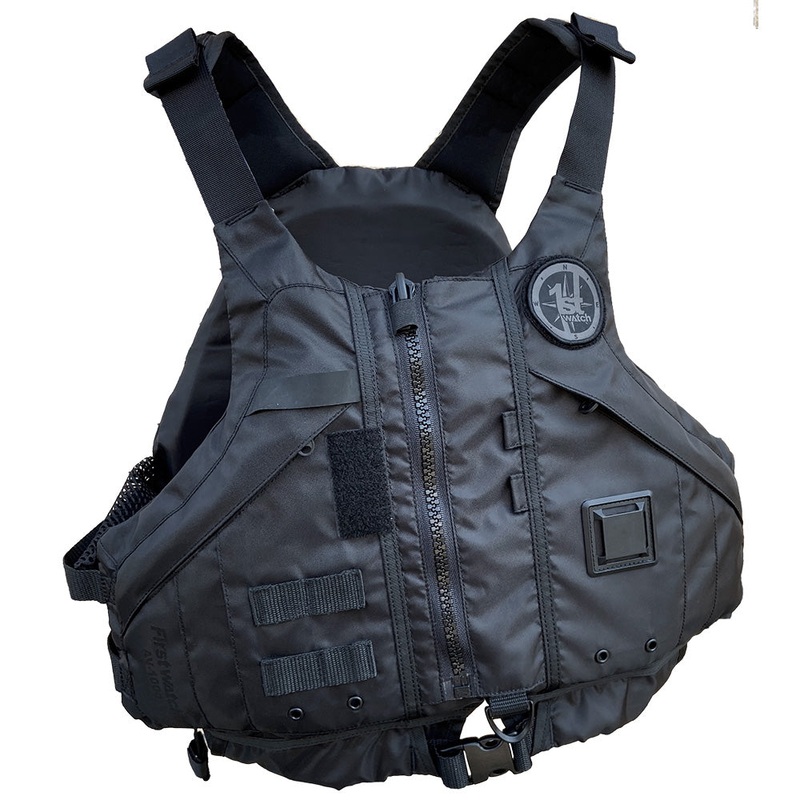 First Watch AV-1000 Kayak Style Duty PFD – Black – M/L [AV-1000-BK-M/L]