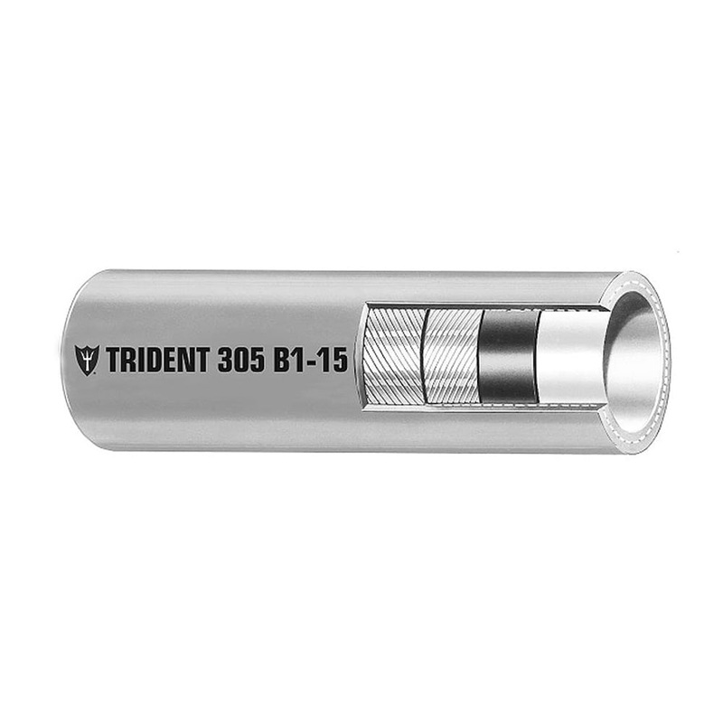 Trident Marine 5/16 x 50 Boxed – Barrier Lined B1-15 EPA Compliant Outboard Fuel Line Hose – Gray [305-0566]