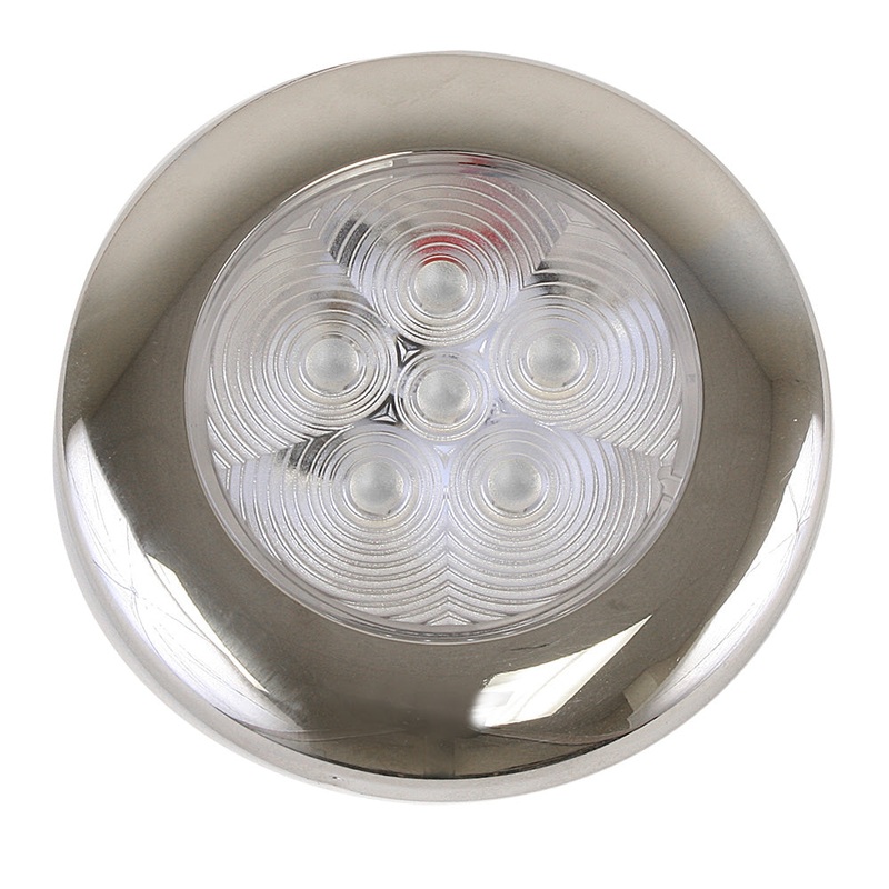 Scandvik B3 Downlight Surface Mount – Blue – SS Trim – IP67 – 12/24V [41321P]