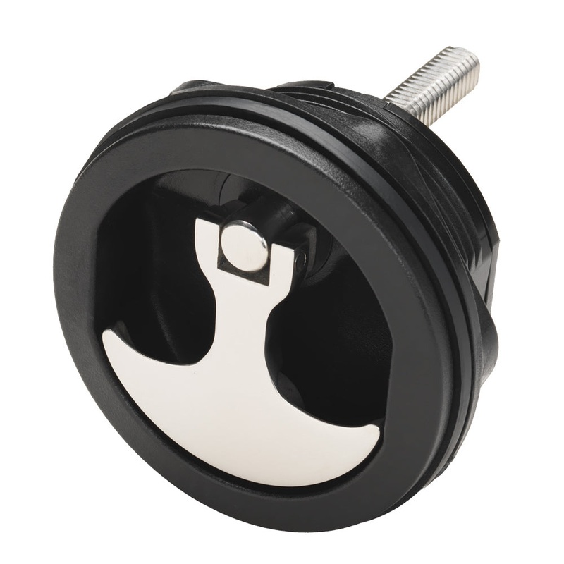 Whitecap Compression Handle – Nylon Black/SS – Non-Locking [6230BC]