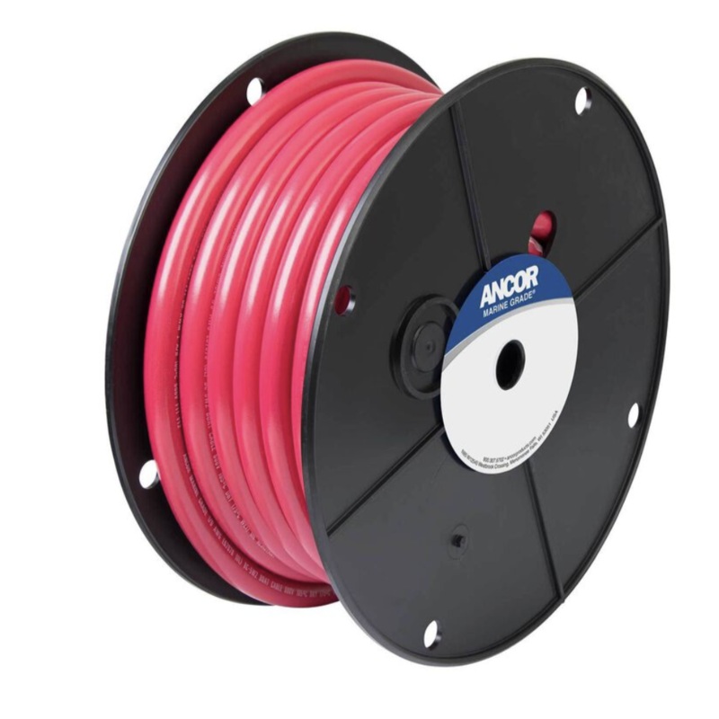Ancor 4/0 Wire 50′ Spool Red