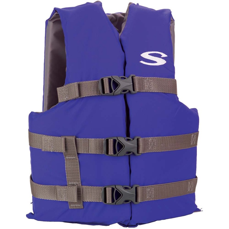 Stearns Youth Classic Vest Life Jacket – 50-90lbs – Blue/Grey [2159360]