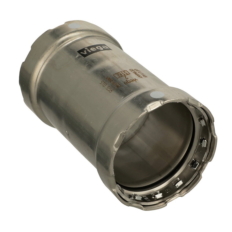 Viega MegaPress 316 FKM 3/4 Slip Coupling w/o Stop [91295]