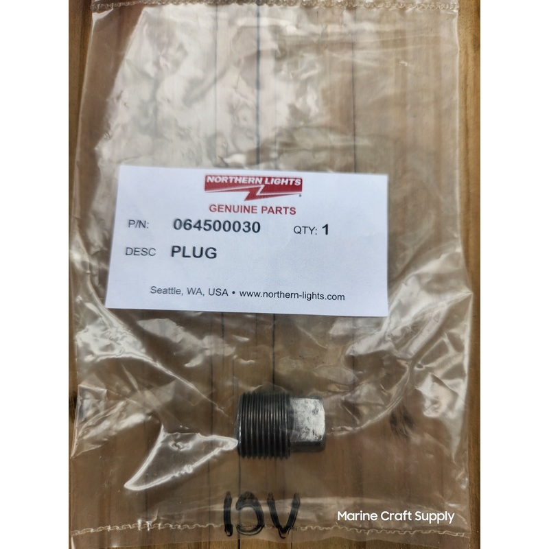 Plug,Sq Hd,Stl. 3/8BSPT For Generators