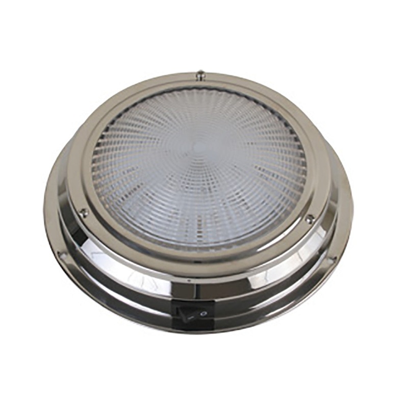 Scandvik LED Dome Light – Traditional – Stainless Steel – 5.5 – 12V [41324P]