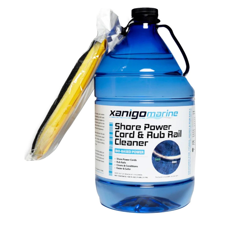 Xanigo Marine Shore Power Cord  Rub Rail Cleaner w/Glove – 1 Gallon [XMSPC1G]