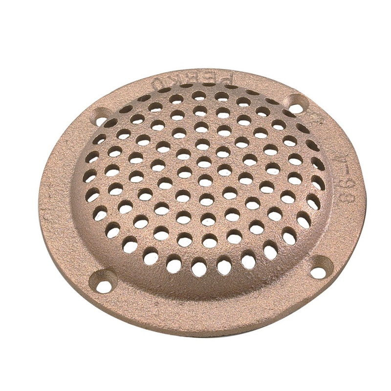 Perko 6 Round Bronze Strainer MADE IN THE USA [0086006PLB]