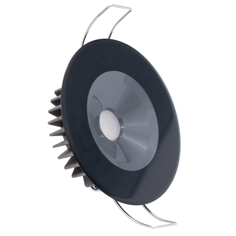 Lumitec Illusion Flush Mount LED Down Light – Spectrum RGBW – Warm White – Black Housing [117155]