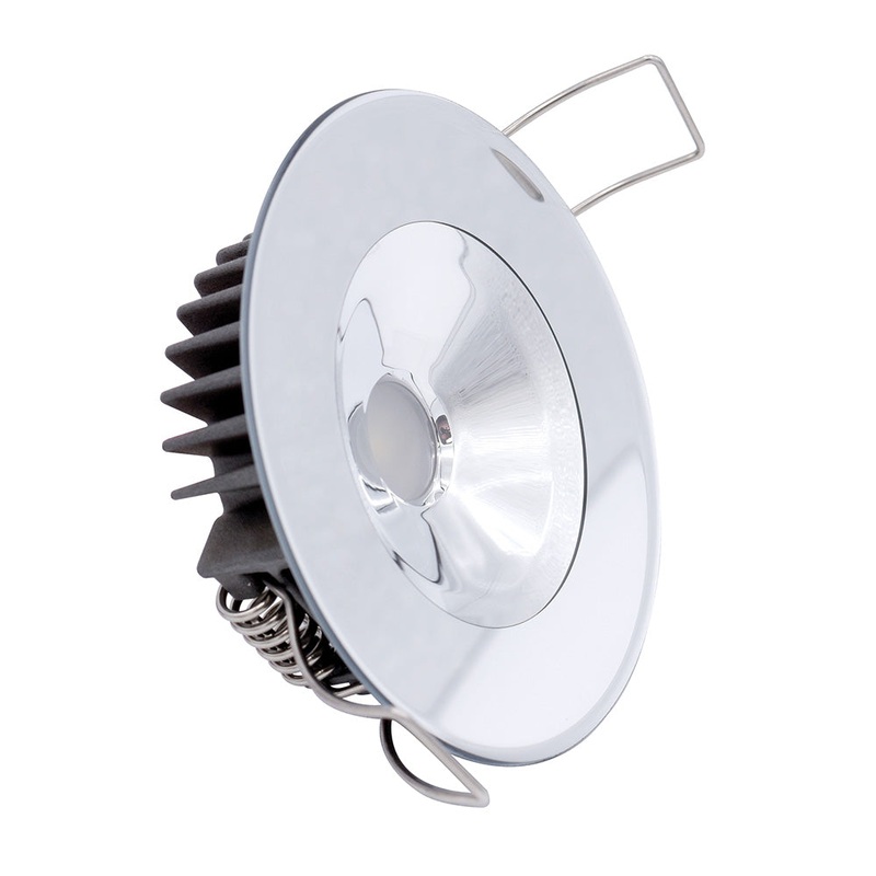 Lumitec Illusion Flush Mount LED Down Light – Spectrum RGBW – Warm White – Mirrored Housing [117145]