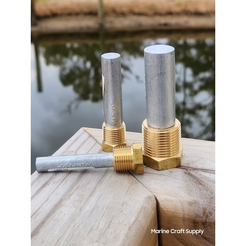 Anode With Plug|Length: 2″ (45mm), Diameter: 1/2″ (13mm), NPT: 3/8″, UNC: 3/8″|Length: 2″ (51mm), Diameter: 5/8″ (16mm), NPT: 1/2″, UNC: 7/16″|Length: 2″ (51mm), Diameter: 3/4″ (19mm), NPT: 3/4″, UNC: 1/2″|Length: 2″ (51mm), Diameter: 3/8″ (10mm), NPT: 3/