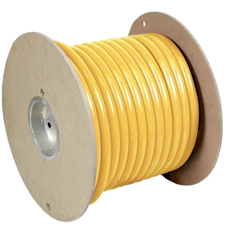 Pacer Yellow 1/0 AWG Battery Cable – 100 [WUL1/0YL-100]