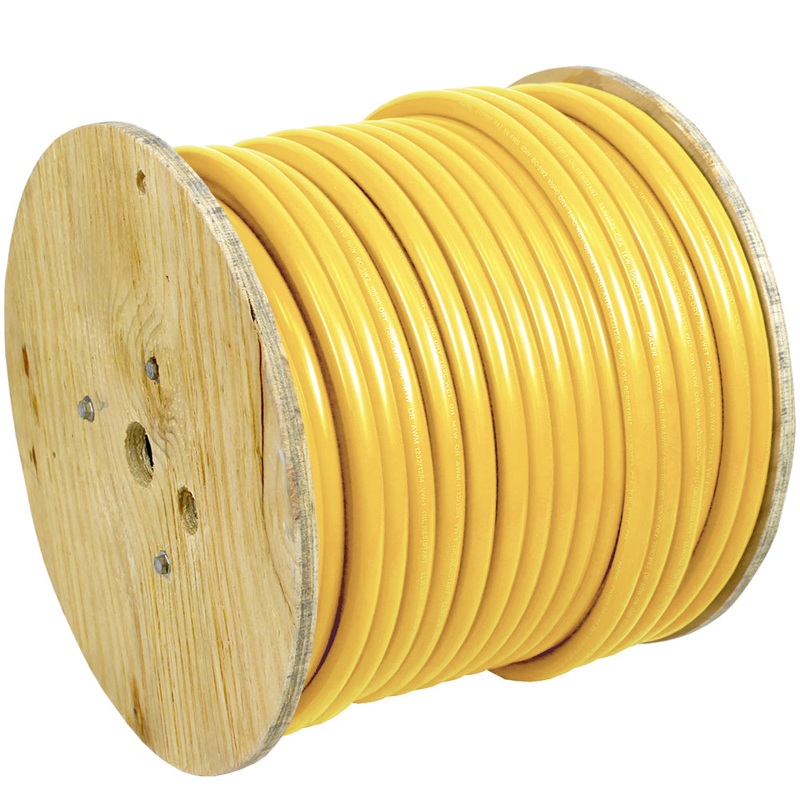 Pacer Yellow 2/0 AWG Battery Cable – 250 [WUL2/0YL-250]